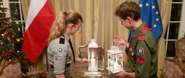 Betlejemskie Światło Pokoju w Oslo.