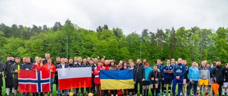 Turniej piłkarski „Razem Dla Ukrainy” w Oslo.